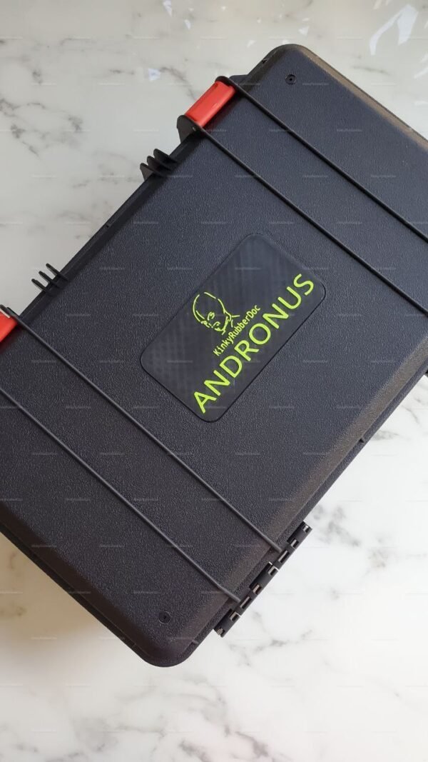 Sleek black storage case for ElectroStim High Power Unit BDSM gear.